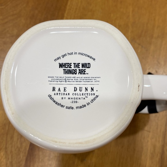NWT. Rae Dunn, 24 oz., “Where the Wild Things Are”, ceramic mug. - Picture 6 of 12